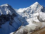 33 Tsha Tung, Madiya Peak Bhairab Takura and Eiger Peak Frame A Glacier And a Glacial Lake From Ridge Above Shingdip Tsha Tung (5995m), Bhairab Takura (6799m, Madiya Peak) and Eiger Peak frame a glacier and a glacial lake from the ridge above Shingdip.